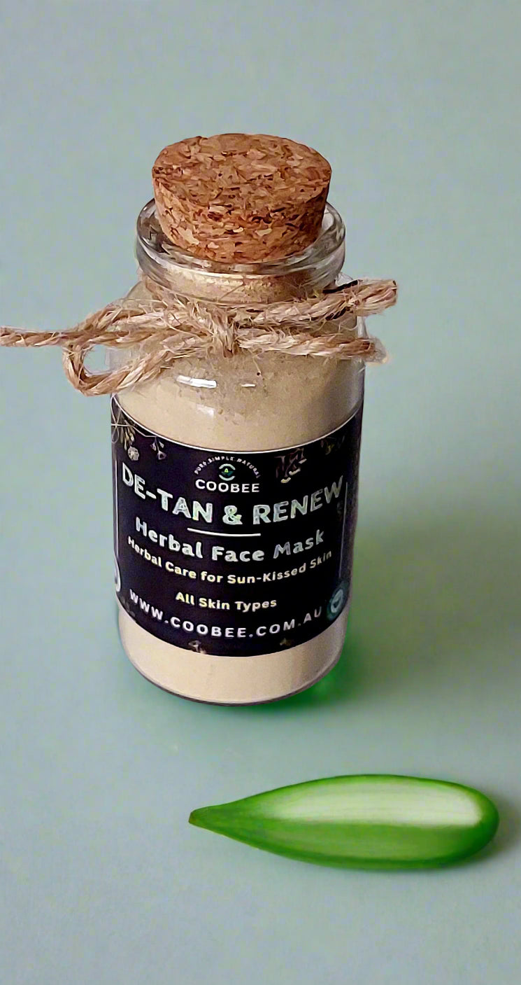 Golden Glow - De-Tan Herbal Face Mask - COOBEE