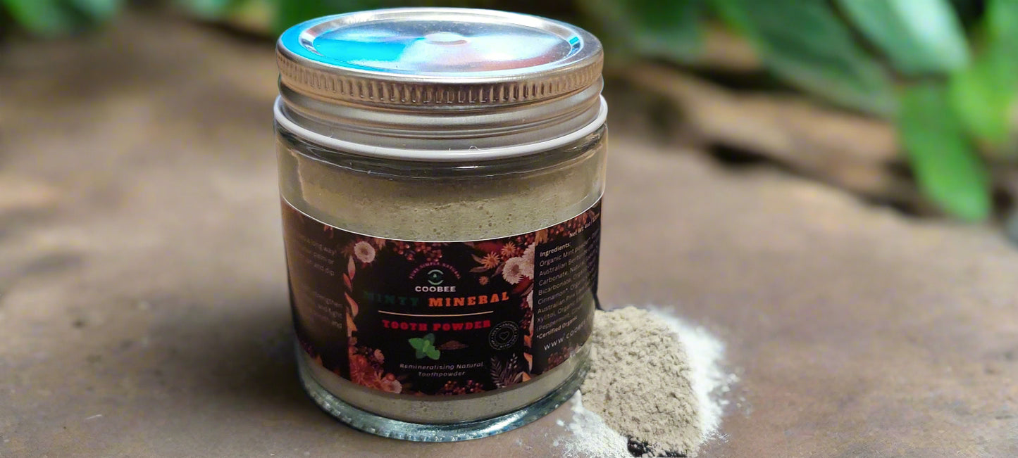 MINTY MINERAL - Remineralising Natural Tooth powder - COOBEE