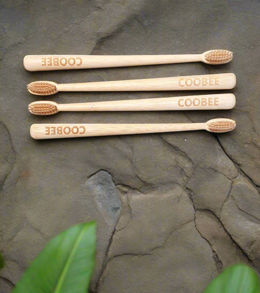 Bamboo Toothbrush Family pack (4 pc) - COOBEE