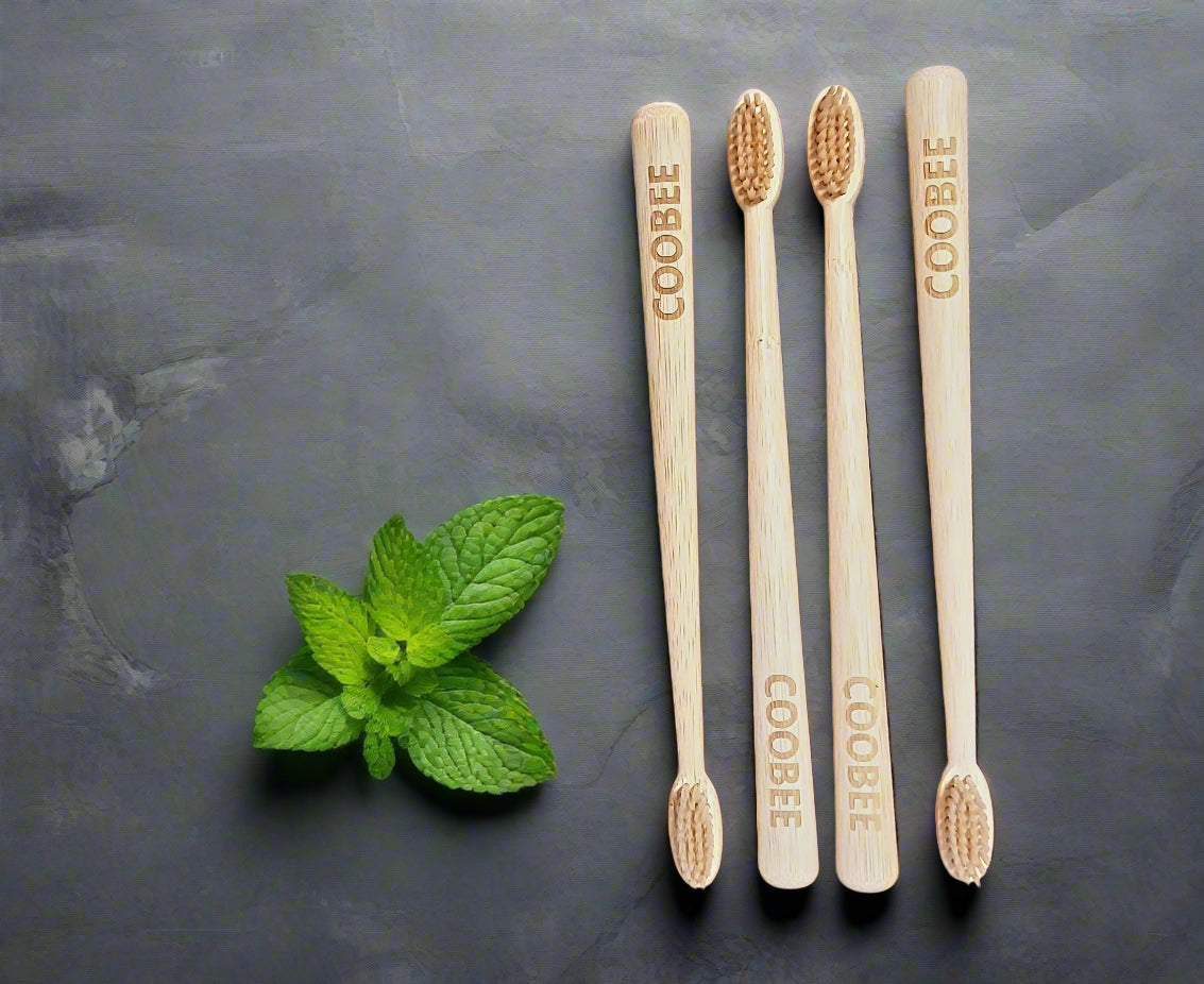 Bamboo Toothbrush Family pack (4 pc) - COOBEE