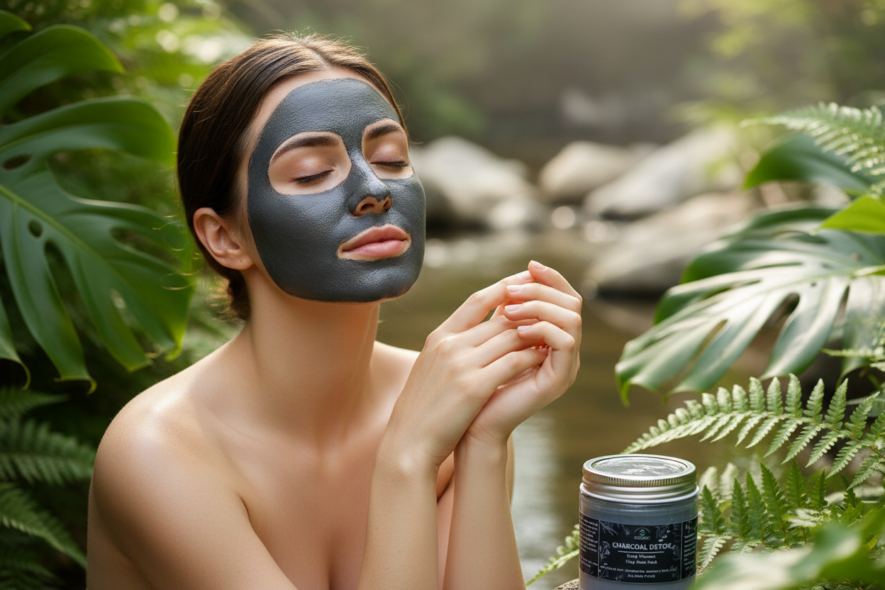 Charcoal Detox Clay Face Mask |COOBEE