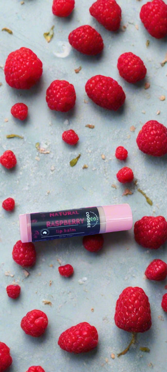 Natural Raspberry Lip Balm