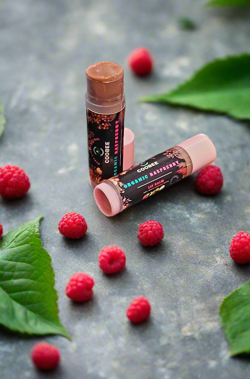 Organic Raspberry Lip Balm - COOBEE