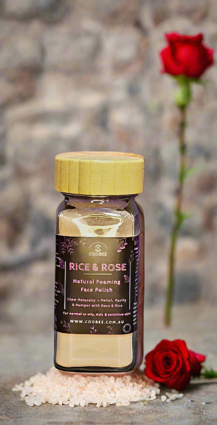 Rice & Rose Natural Foaming Face Polish